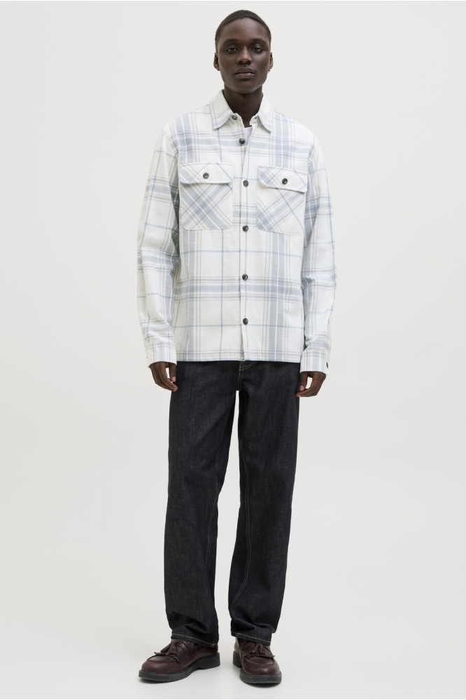 JPRCCRAYMOND SPRING CHECK OVERSHIRT 12274956 Coronet Blue